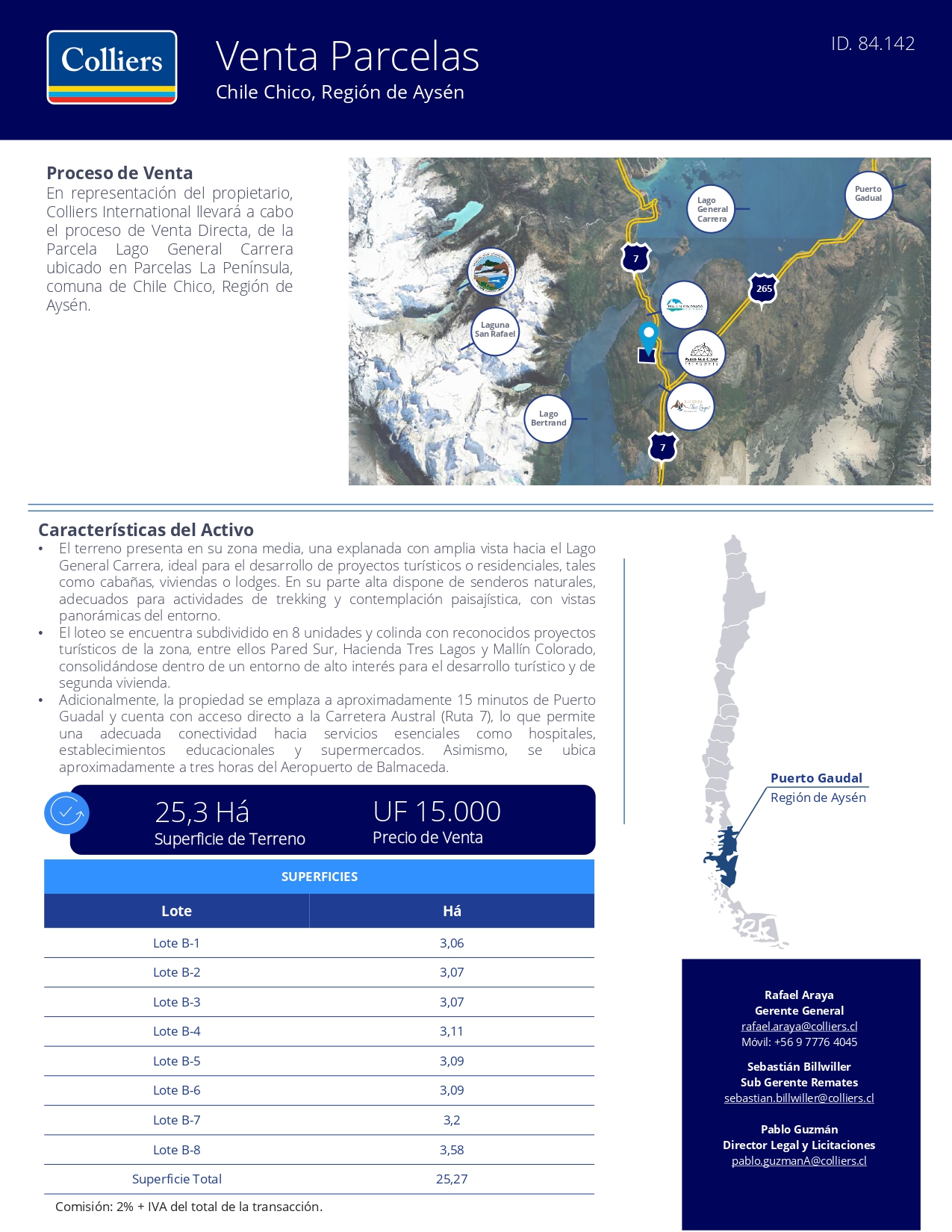Colliers - Teaser - Venta Parcela Lago General V2 ID 84.142_page-0001